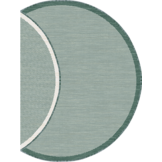 Buitenkleed - Brussels Rond Uni Effen Groen