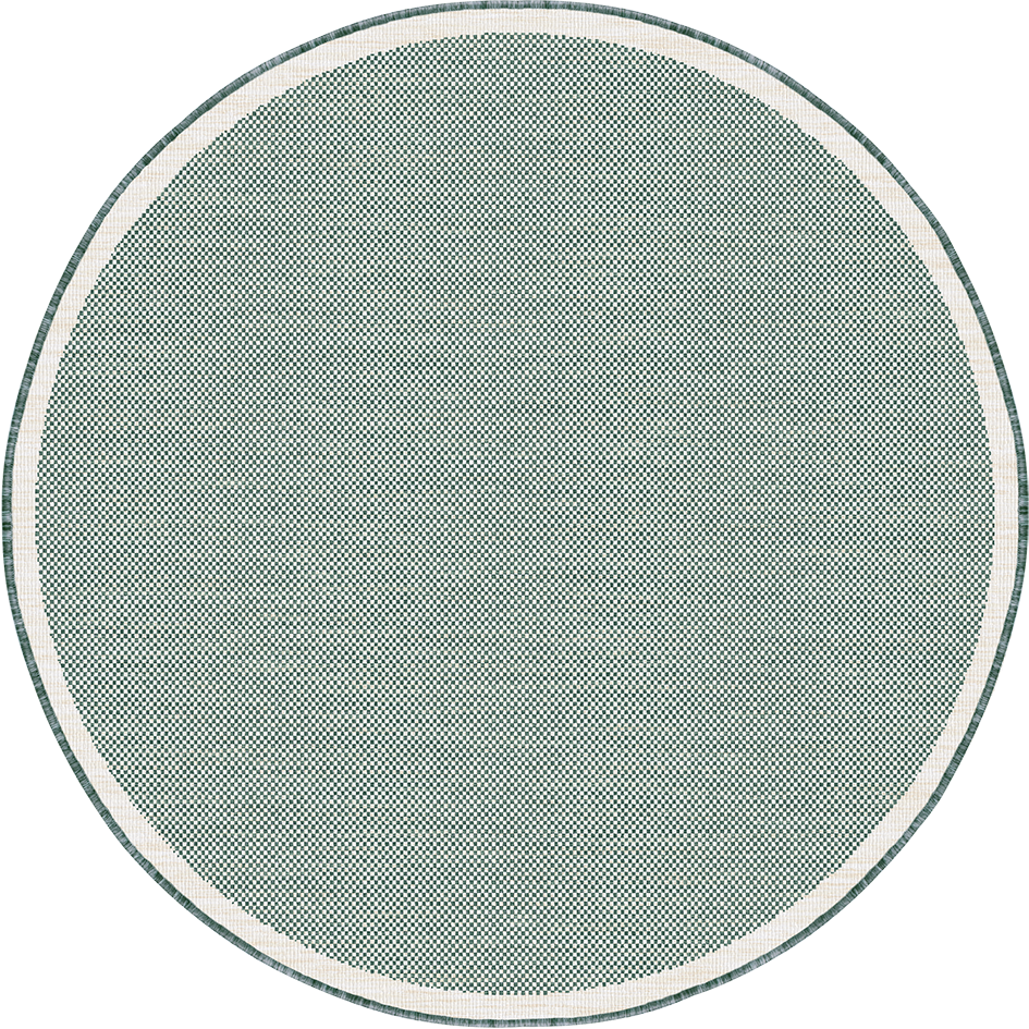 Buitenkleed - Brussels Rond Uni Effen Groen