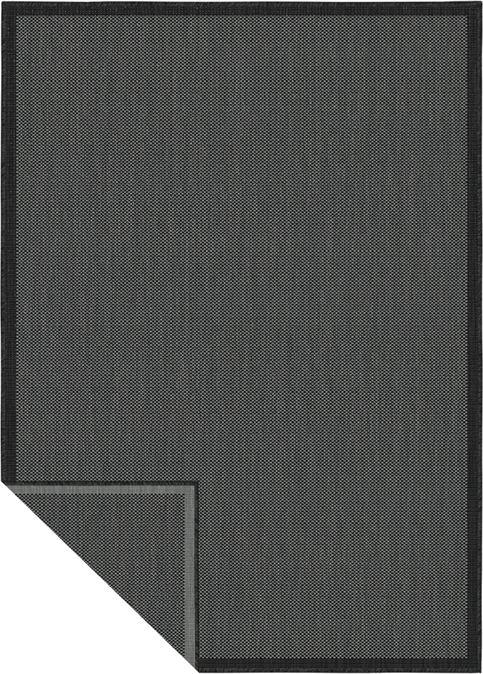 Buitenkleed - Brussels Uni Effen Kader Zwart