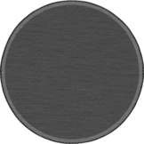 Buitenkleed - Brussels Rond Uni Effen Kader Zwart