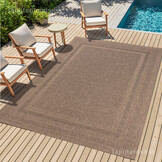 Sahara Buitenkleed Jute-Look Weerbestendig Vloerkleed Beige