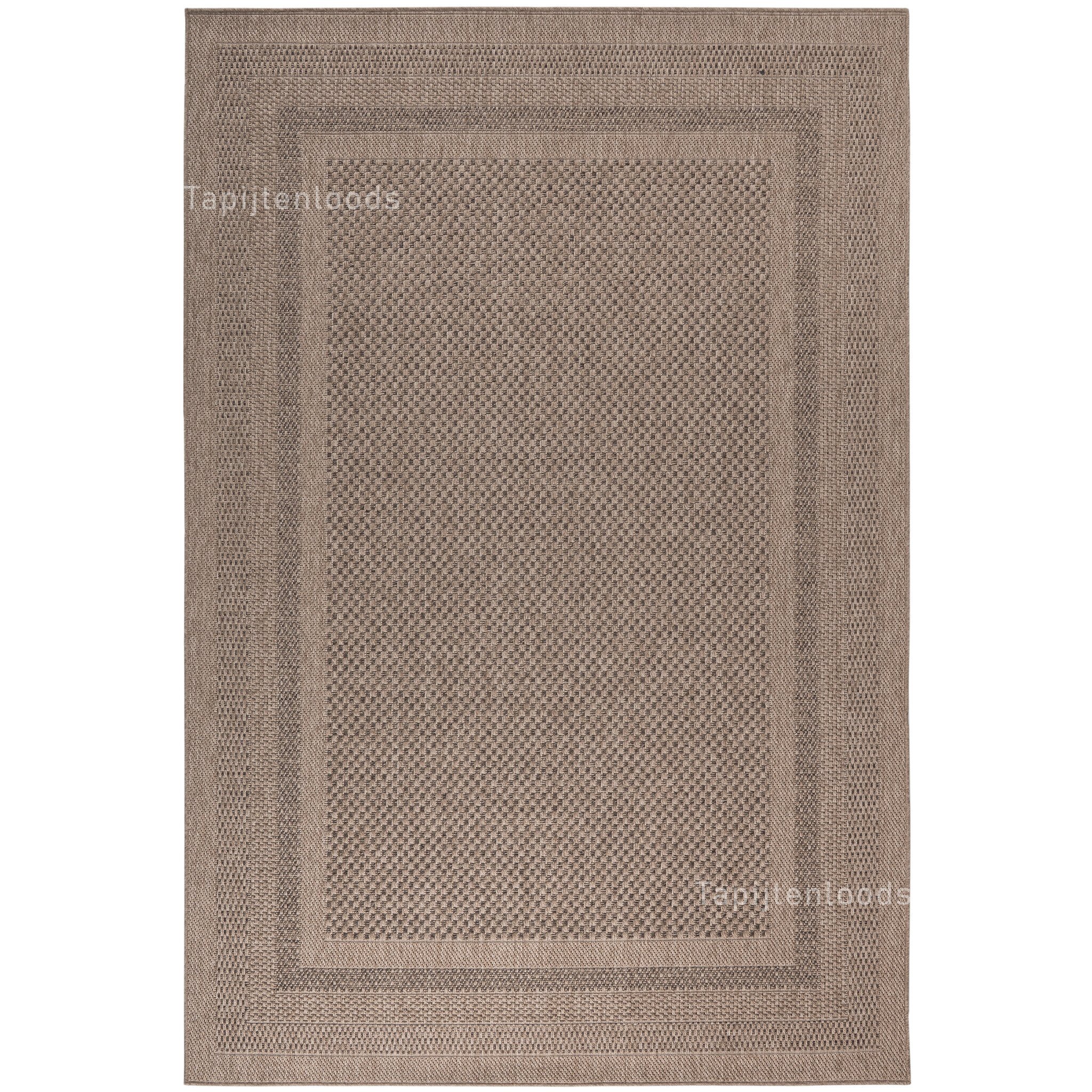 Sahara Buitenkleed Jute-Look Weerbestendig Vloerkleed Beige