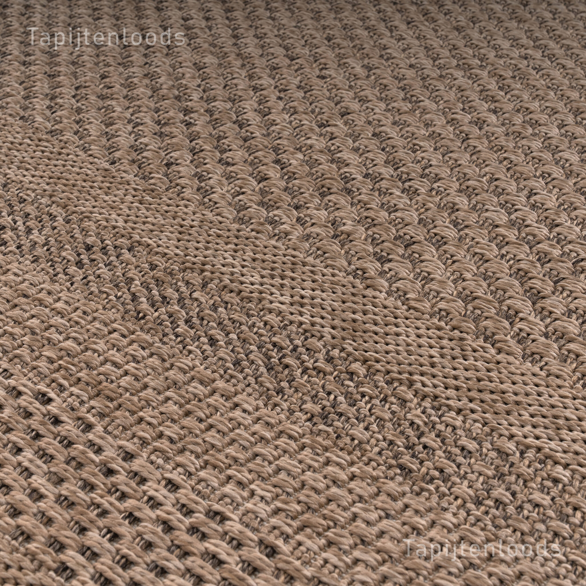 Sahara Buitenkleed Jute-Look Weerbestendig Vloerkleed Beige