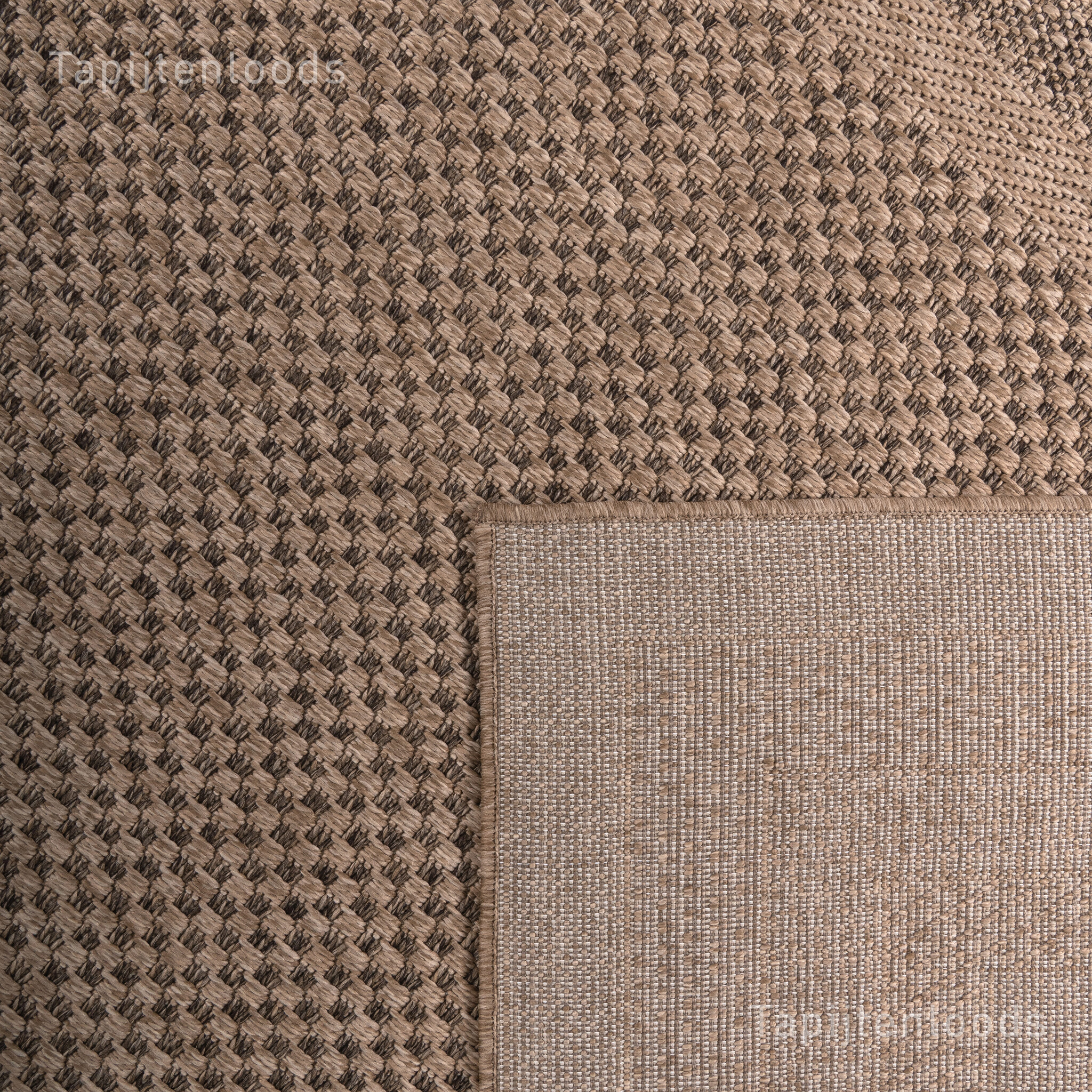 Sahara Buitenkleed Jute-Look Weerbestendig Vloerkleed Beige