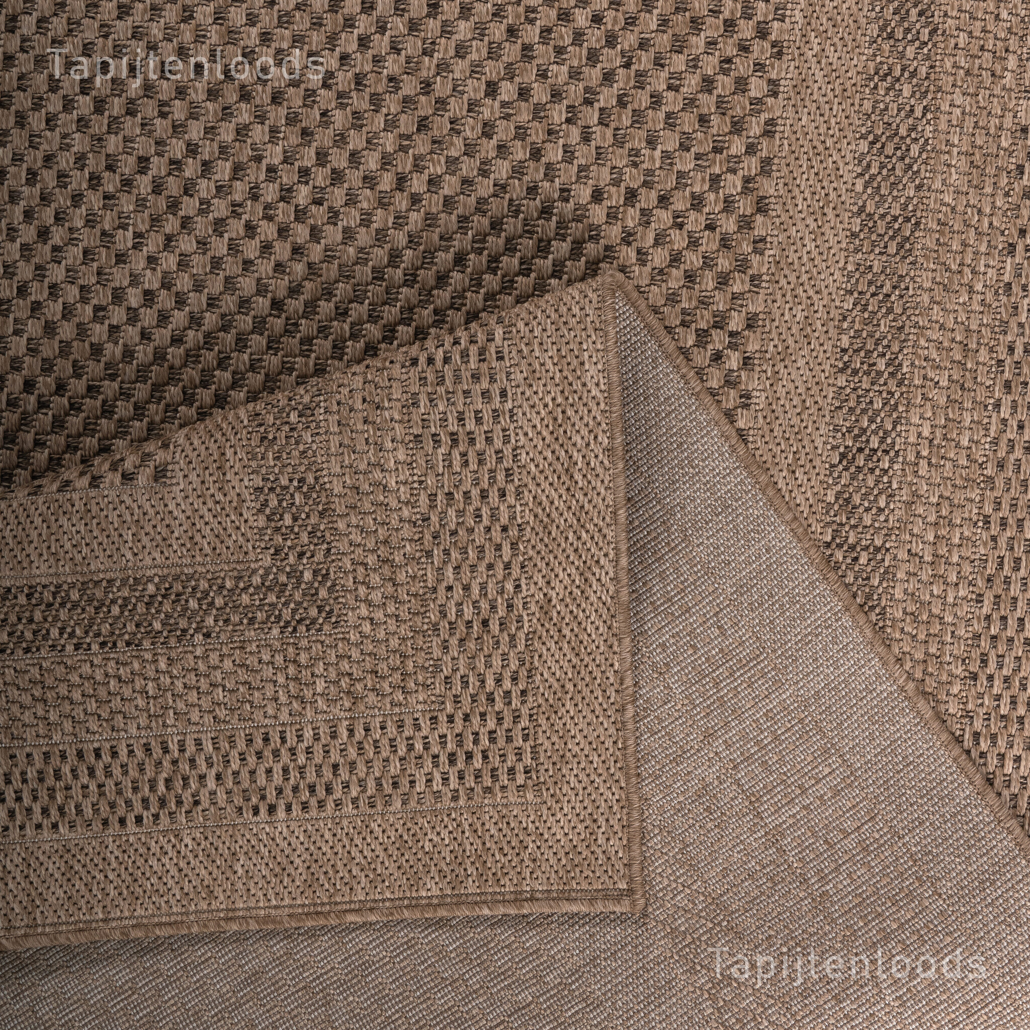 Sahara Buitenkleed Jute-Look Weerbestendig Vloerkleed Beige