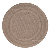 Sahara Rond Buitenkleed Jute-Look Weerbestendig Vloerkleed Beige