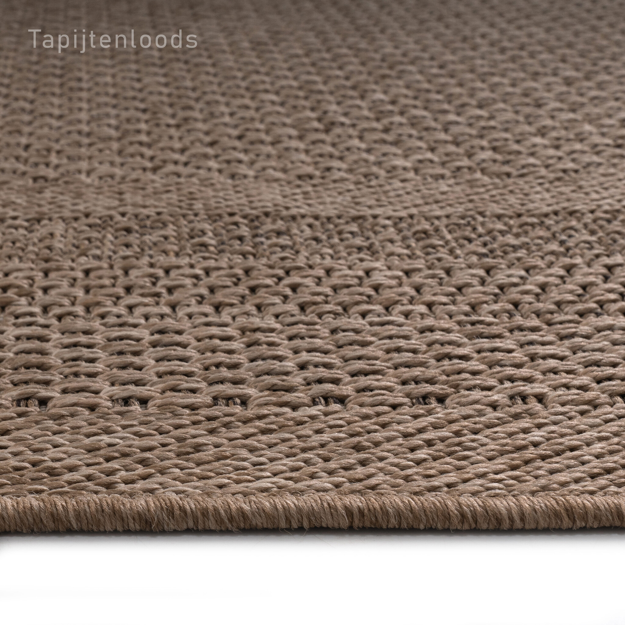 Sahara Rond Buitenkleed Jute-Look Weerbestendig Vloerkleed Beige