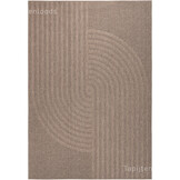 Sahara Japandi Buitenkleed Jute-Look Weerbestendig Vloerkleed Beige Zwart