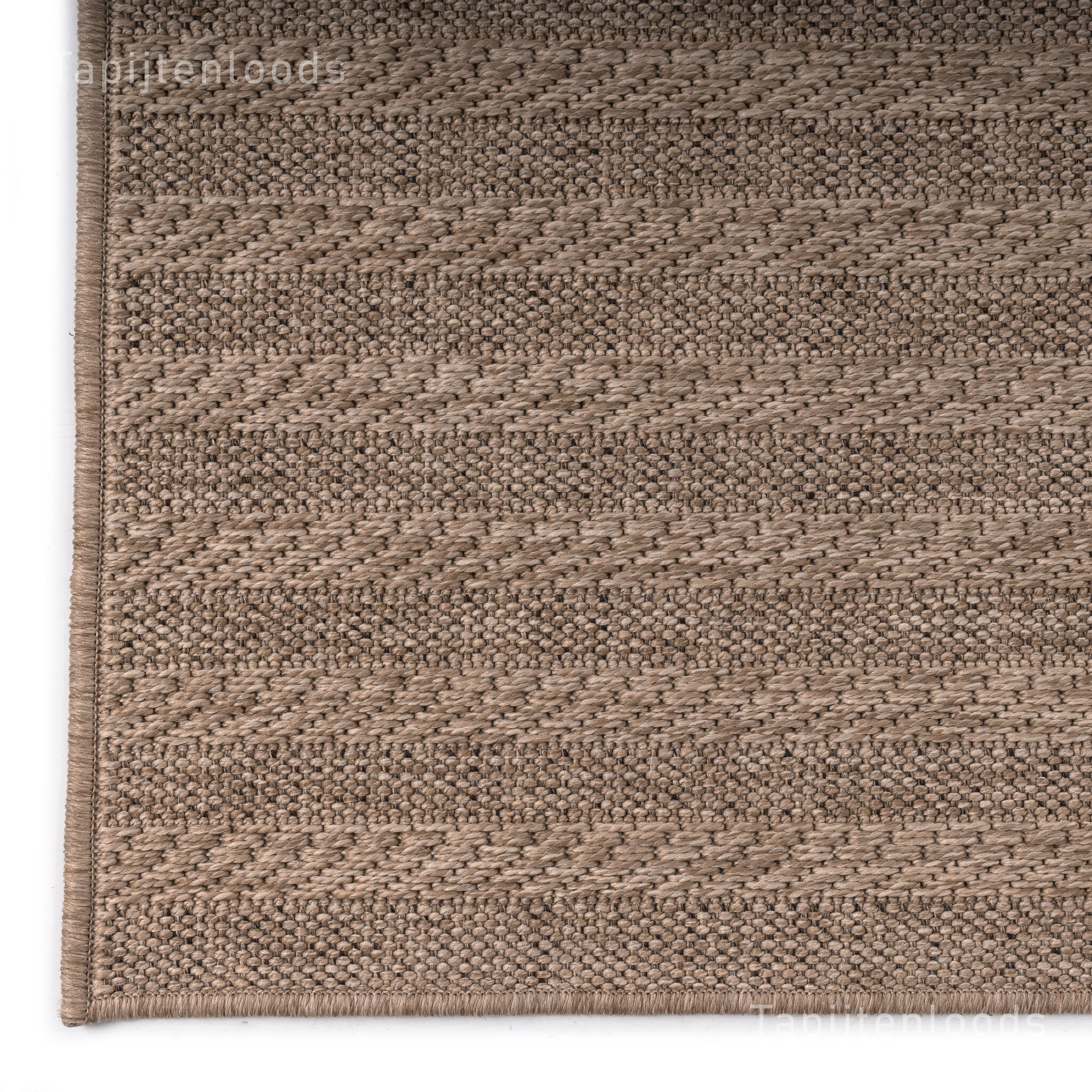 Sahara Japandi Buitenkleed Jute-Look Weerbestendig Vloerkleed Beige Zwart
