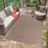 Sahara Japandi Buitenkleed Jute-Look Weerbestendig Vloerkleed Beige