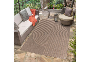 Sahara Japandi Buitenkleed Jute-Look Weerbestendig Vloerkleed Beige