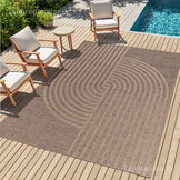 Sahara Japandi Buitenkleed Jute-Look Weerbestendig Vloerkleed Beige