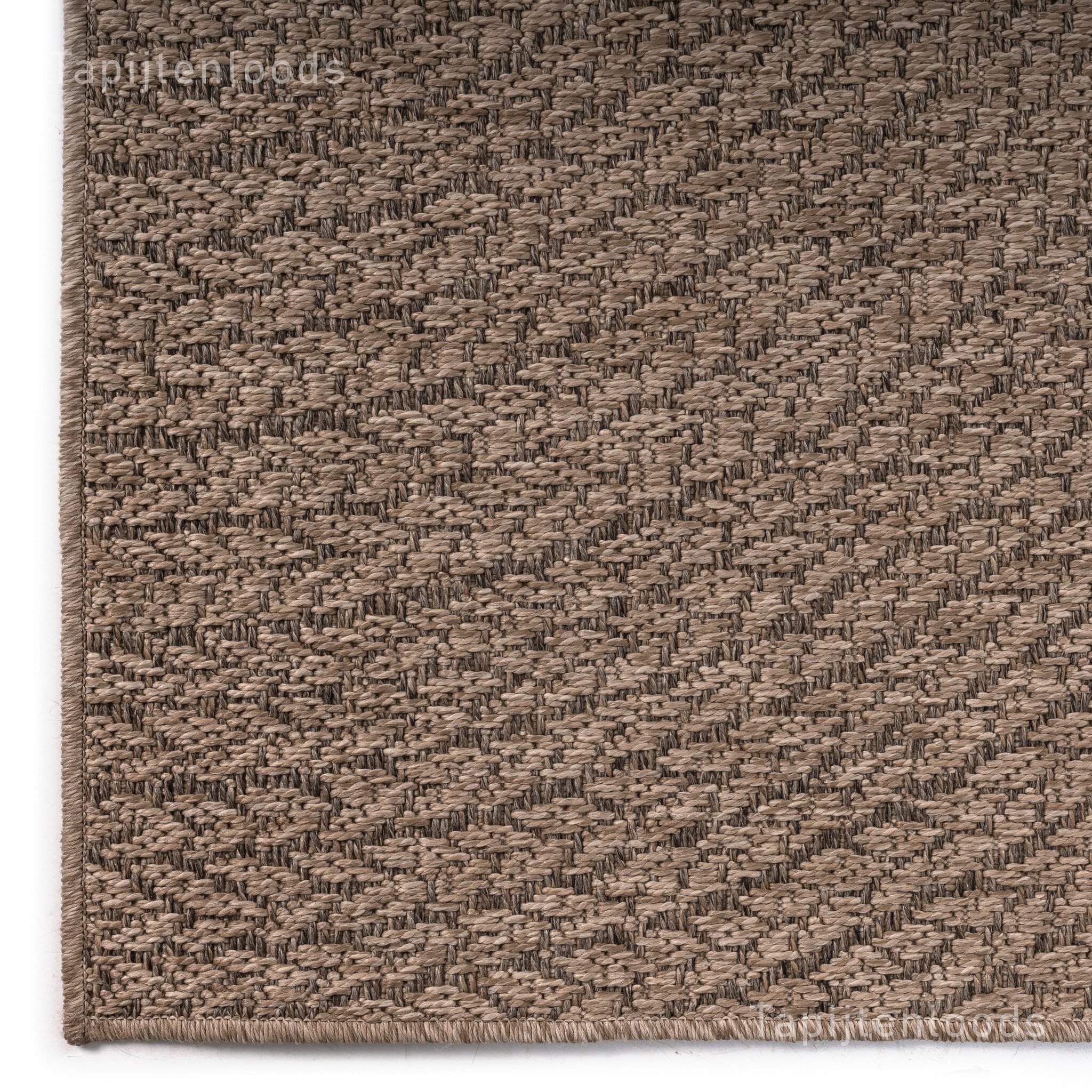 Sahara Japandi Buitenkleed Jute-Look Weerbestendig Vloerkleed Beige
