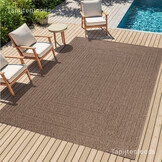 Sahara Buitenkleed Jute-Look Weerbestendig Vloerkleed Beige