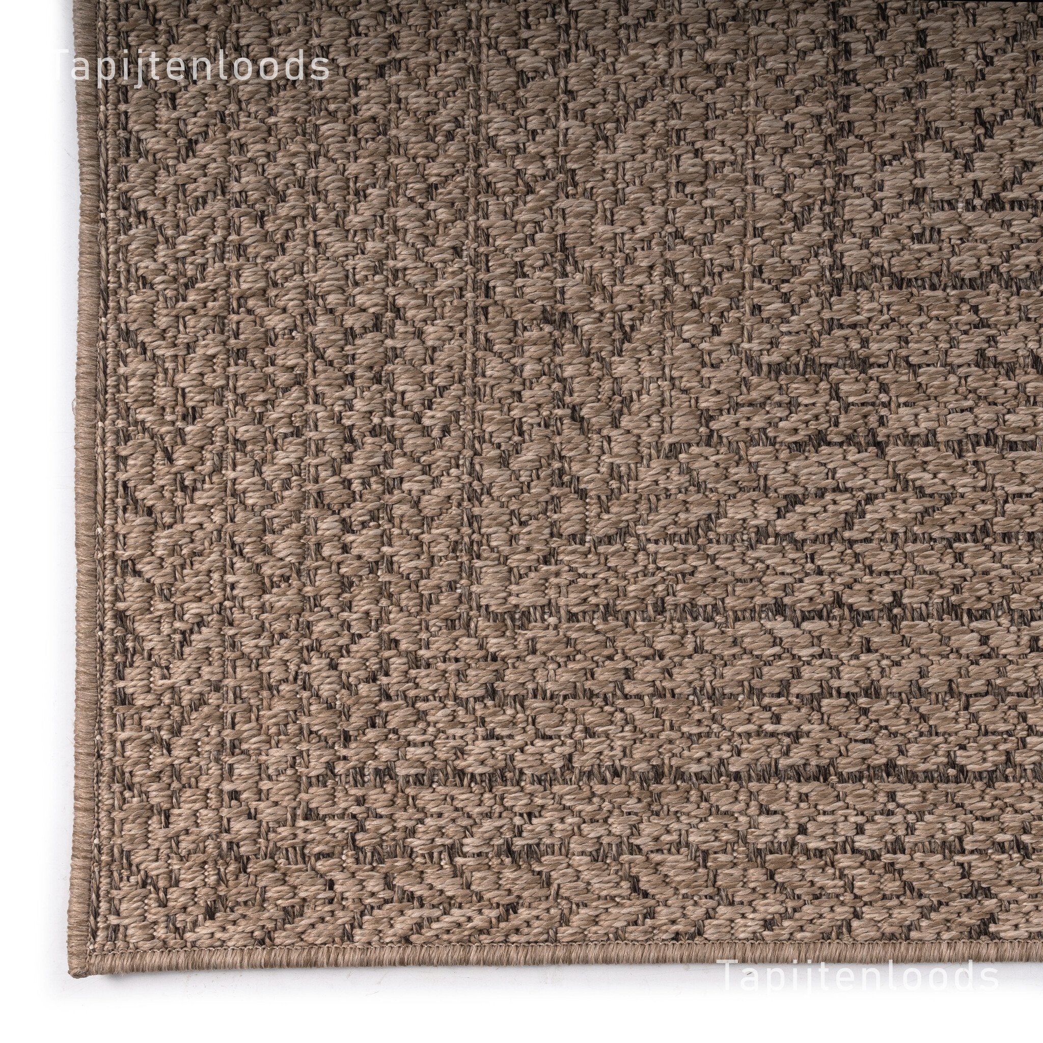 Sahara Buitenkleed Jute-Look Weerbestendig Vloerkleed Beige
