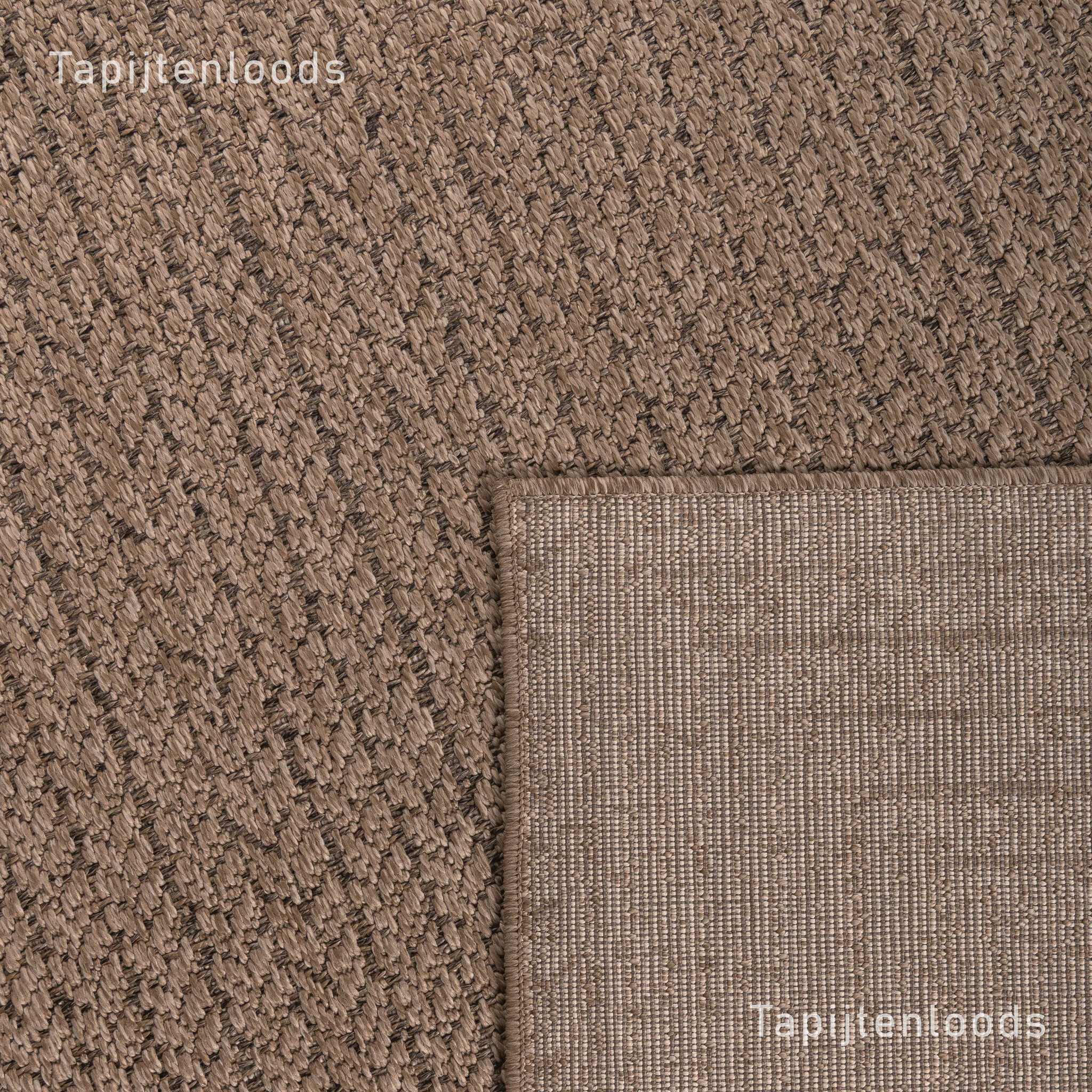 Sahara Buitenkleed Jute-Look Weerbestendig Vloerkleed Beige