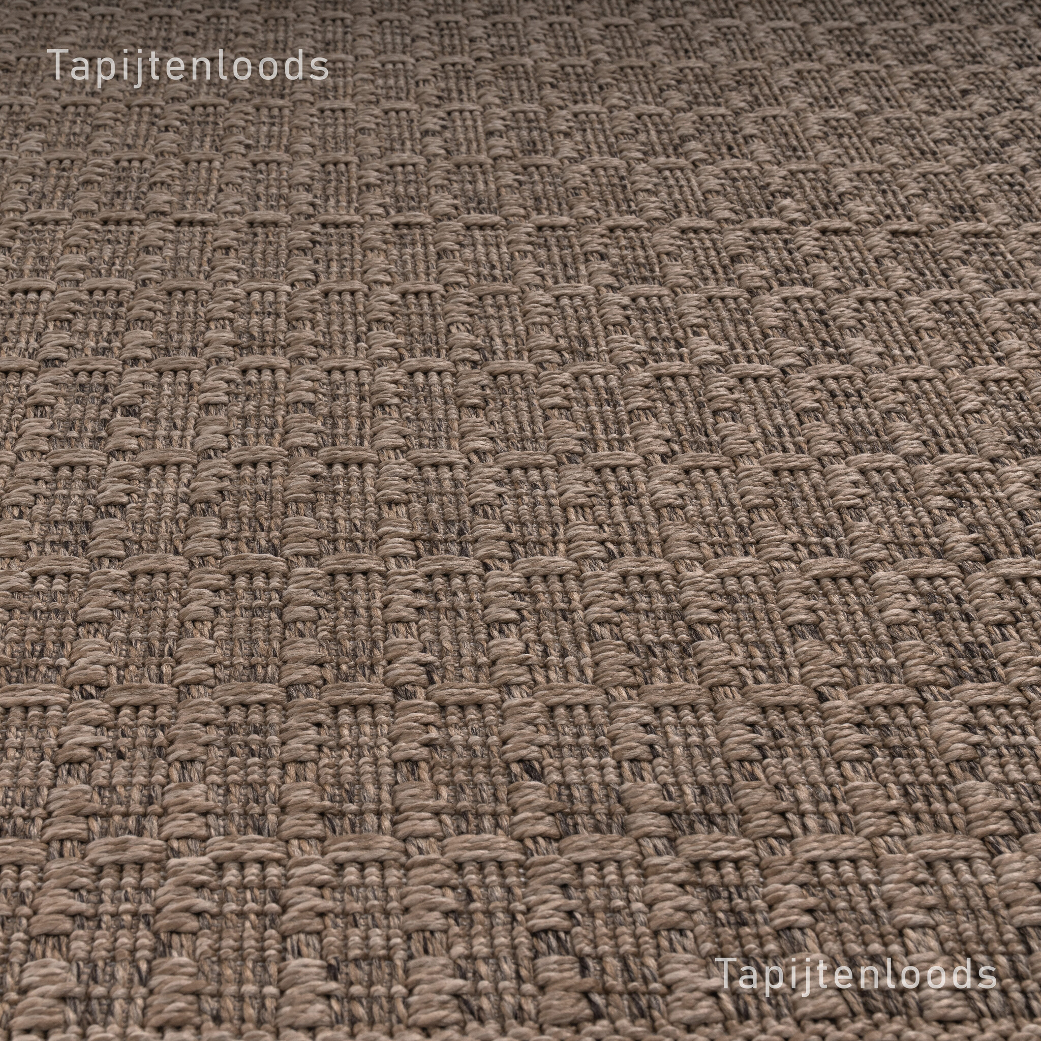 Sahara Uni Buitenkleed Jute-Look Weerbestendig Vloerkleed Beige