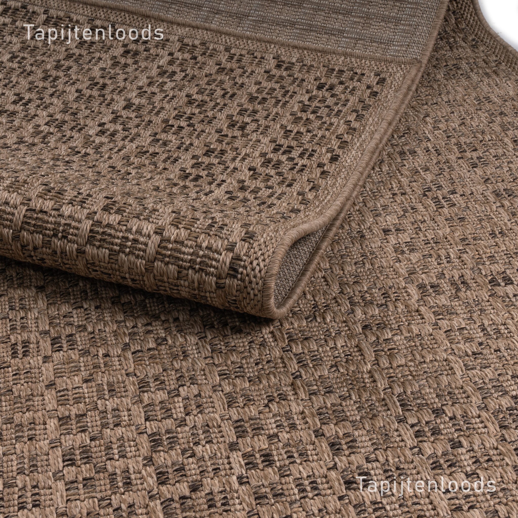 Sahara Uni Buitenkleed Jute-Look Weerbestendig Vloerkleed Beige