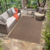 Sahara Uni Buitenkleed Jute-Look Weerbestendig Vloerkleed Beige