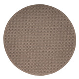 Sahara Uni Rond Buitenkleed Jute-Look Weerbestendig Vloerkleed Beige
