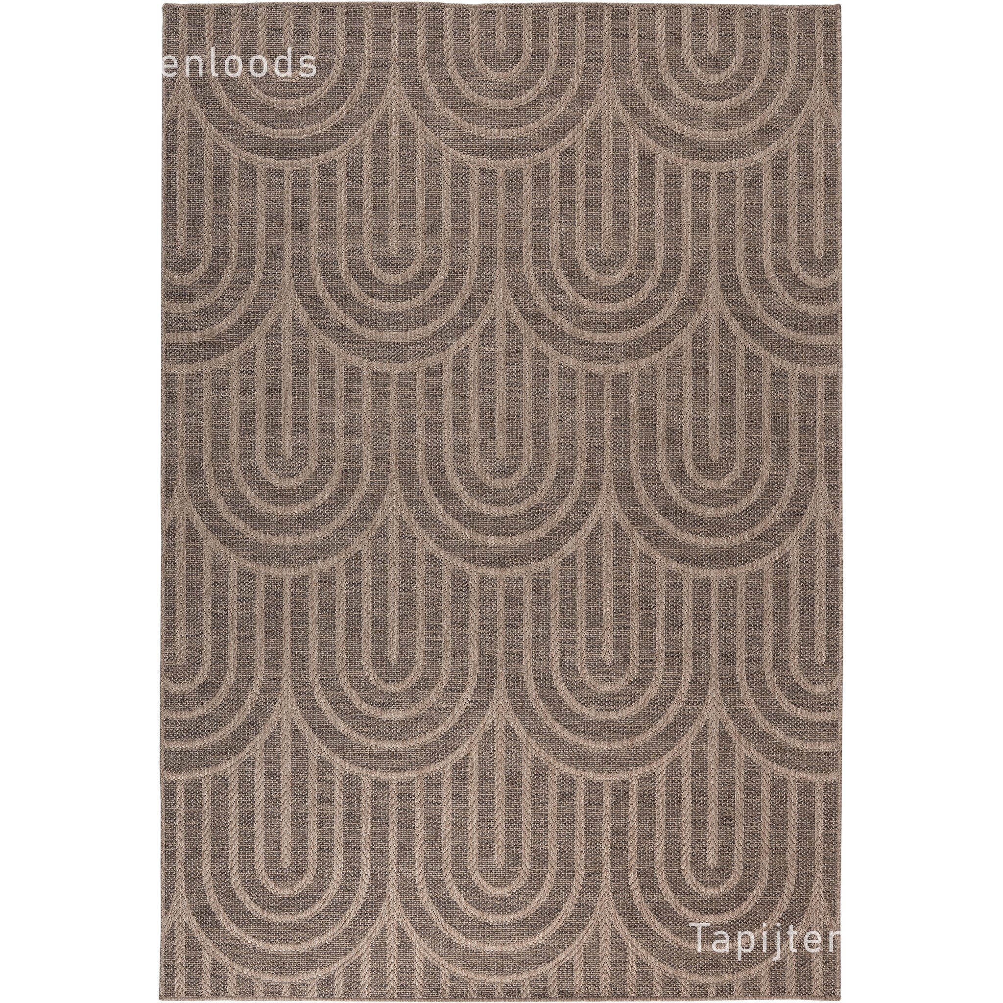Sahara Japandi Buitenkleed Jute-Look Weerbestendig Vloerkleed Beige