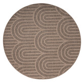 Sahara Japandi Rond Buitenkleed Jute-Look Weerbestendig Vloerkleed Beige