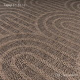 Sahara Japandi Rond Buitenkleed Jute-Look Weerbestendig Vloerkleed Beige