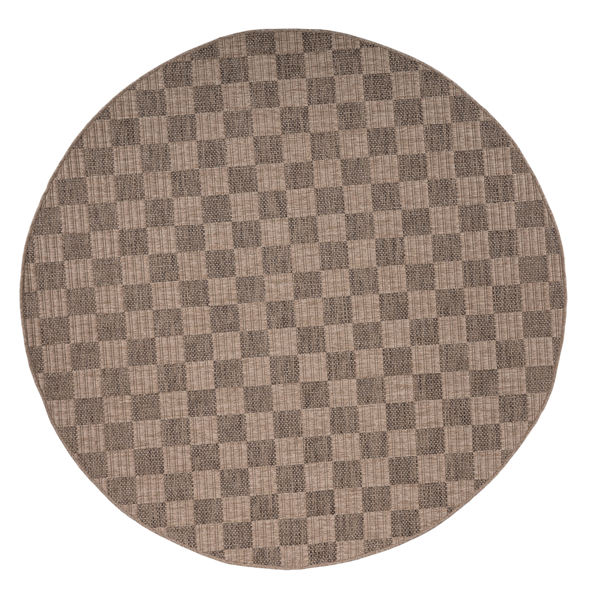 Sahara Rond Buitenkleed Jute-Look Weerbestendig Vloerkleed Beige