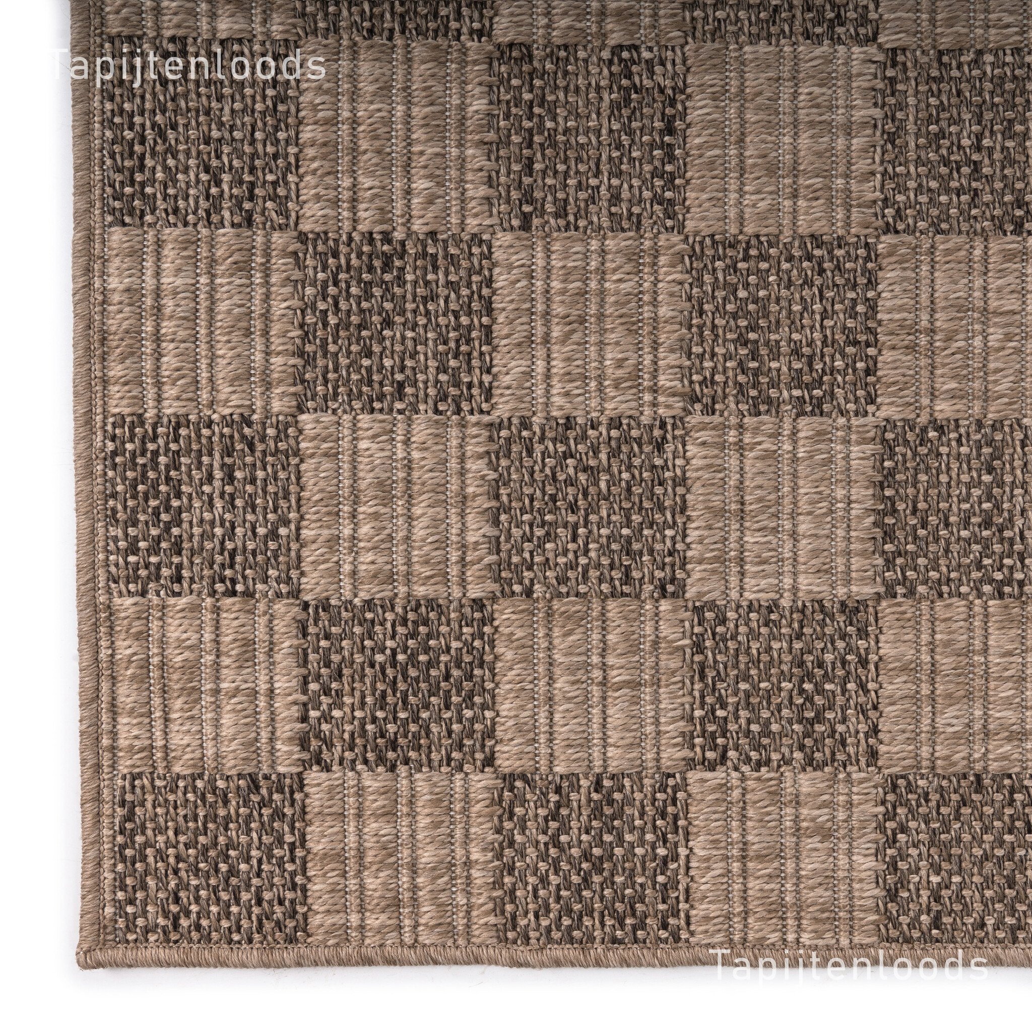 Sahara Rond Buitenkleed Jute-Look Weerbestendig Vloerkleed Beige
