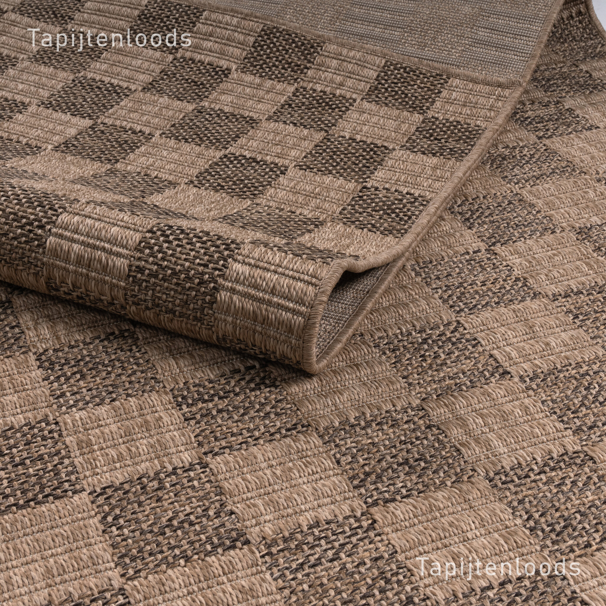 Sahara Buitenkleed Jute-Look Weerbestendig Vloerkleed Beige