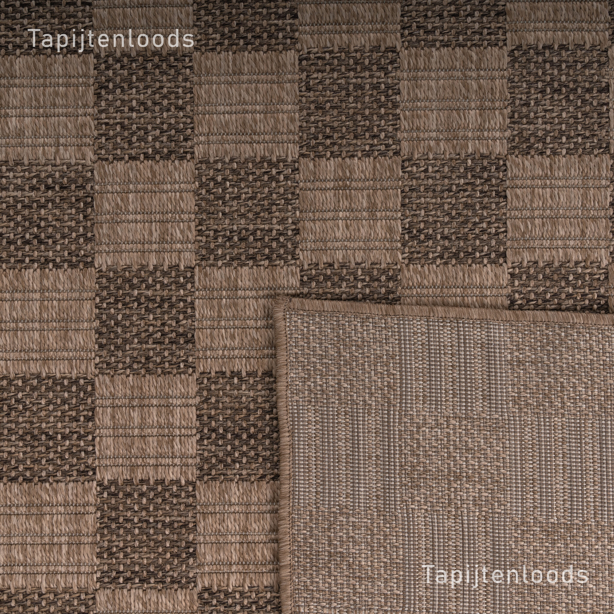 Sahara Buitenkleed Jute-Look Weerbestendig Vloerkleed Beige