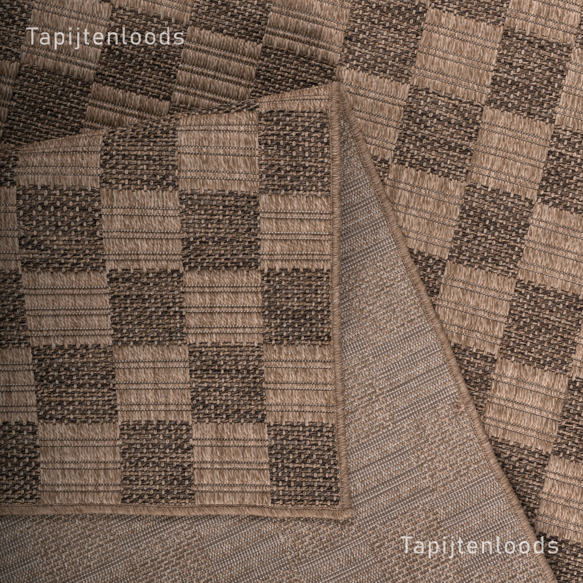 Sahara Rond Buitenkleed Jute-Look Weerbestendig Vloerkleed Beige