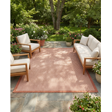 Buitenkleed - Brussels Uni Effen Kader Terra