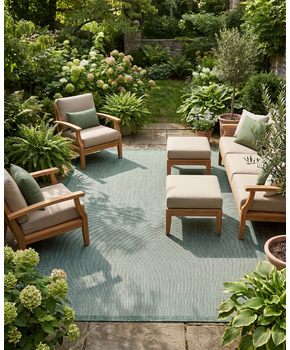 Buitenkleed - Brussels Uni Effen Groen