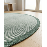 Buitenkleed - Brussels Rond Uni Effen Groen