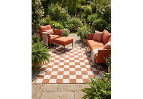 Buitenkleed - Brussels Costa Blocks Terra Creme