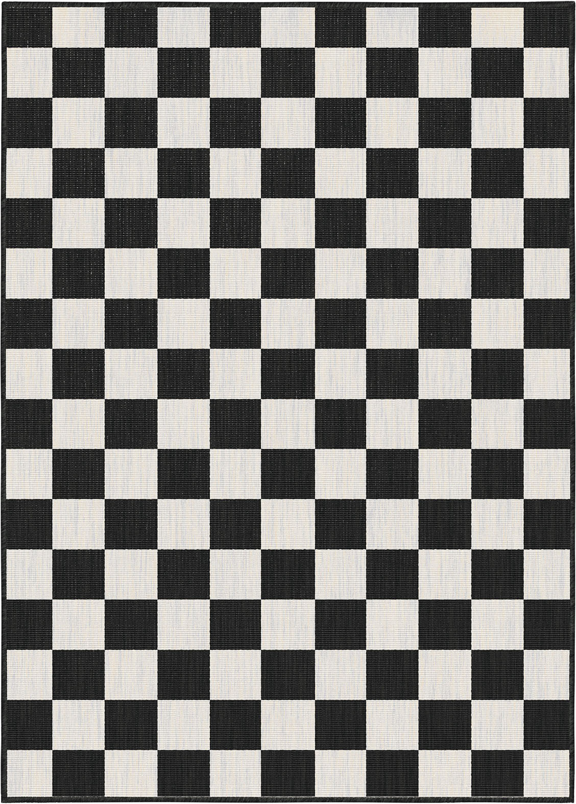 Buitenkleed - Brussels Costa Blocks Zwart Wit