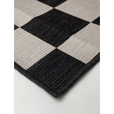 Buitenkleed - Brussels Costa Blocks Zwart Wit