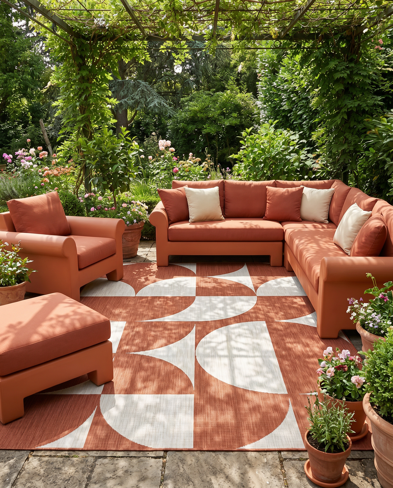 Buitenkleed - Brussels Summer Terra Creme