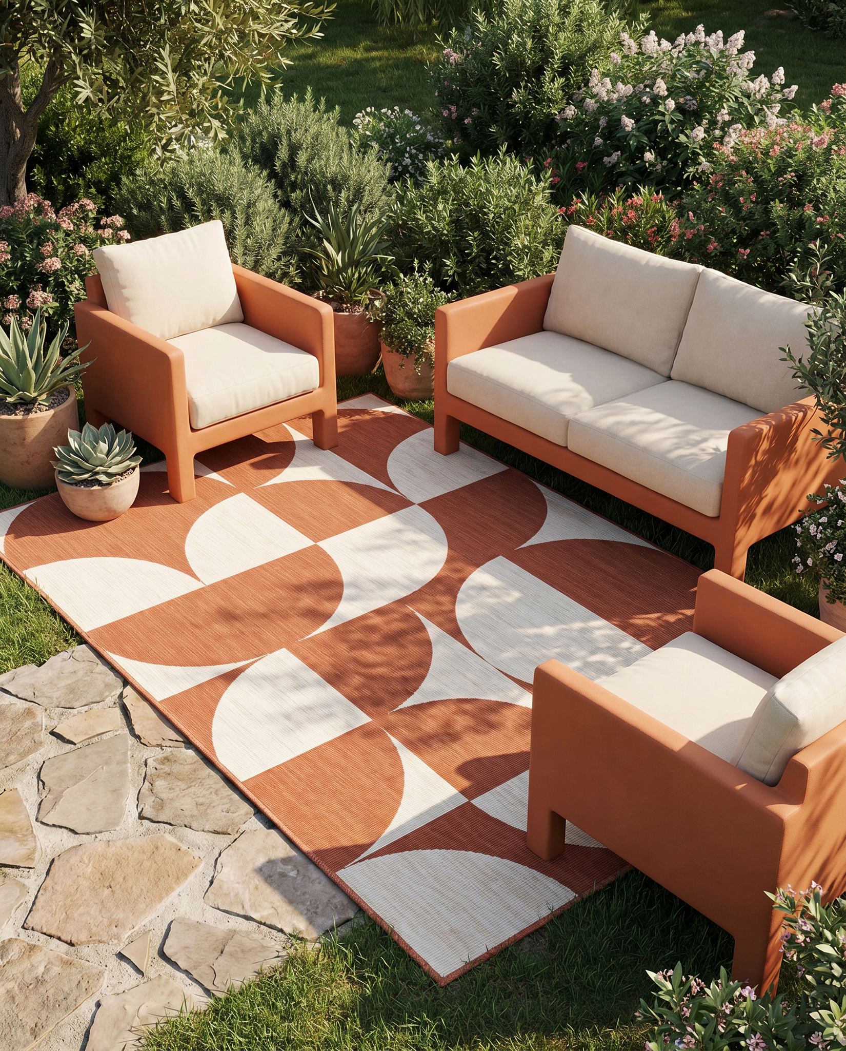 Buitenkleed - Brussels Summer Terra Creme