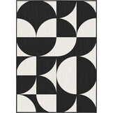 Buitenkleed - Brussels Summer Zwart Wit