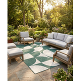 Buitenkleed - Brussels Summer Groen Wit