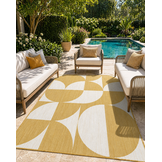 Buitenkleed - Brussels Summer Geel Wit