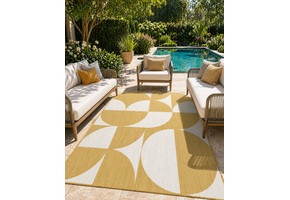 Buitenkleed - Brussels Summer Geel Wit