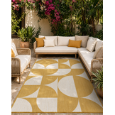 Buitenkleed - Brussels Summer Geel Wit