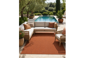 Buitenkleed - Brussels Uni Effen Terra