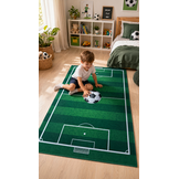 Kinderkleed Voetbal - Vloerkleed Kinderkamer Anti-slip Groen