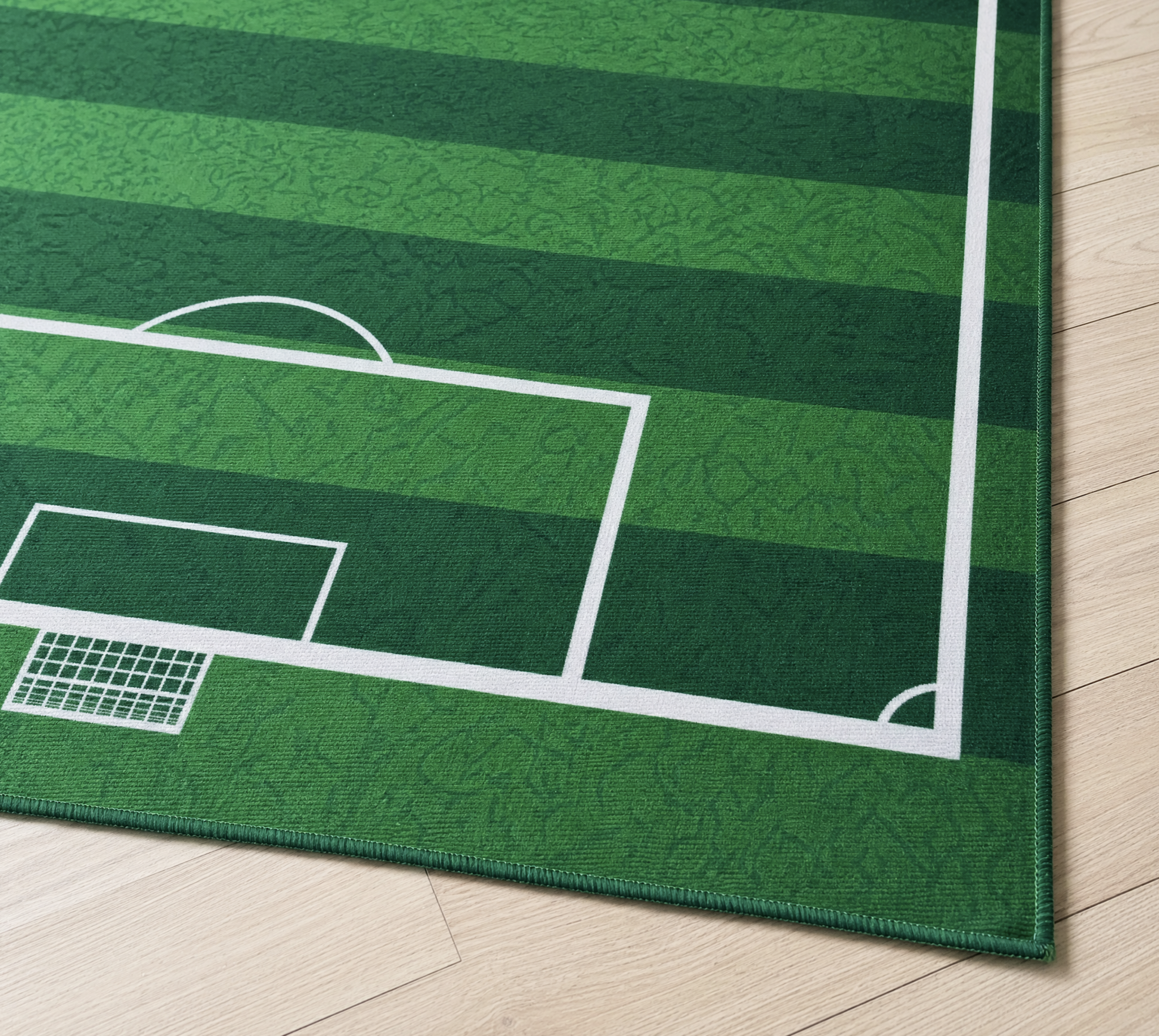 Kinderkleed Voetbal - Vloerkleed Kinderkamer Anti-slip Groen