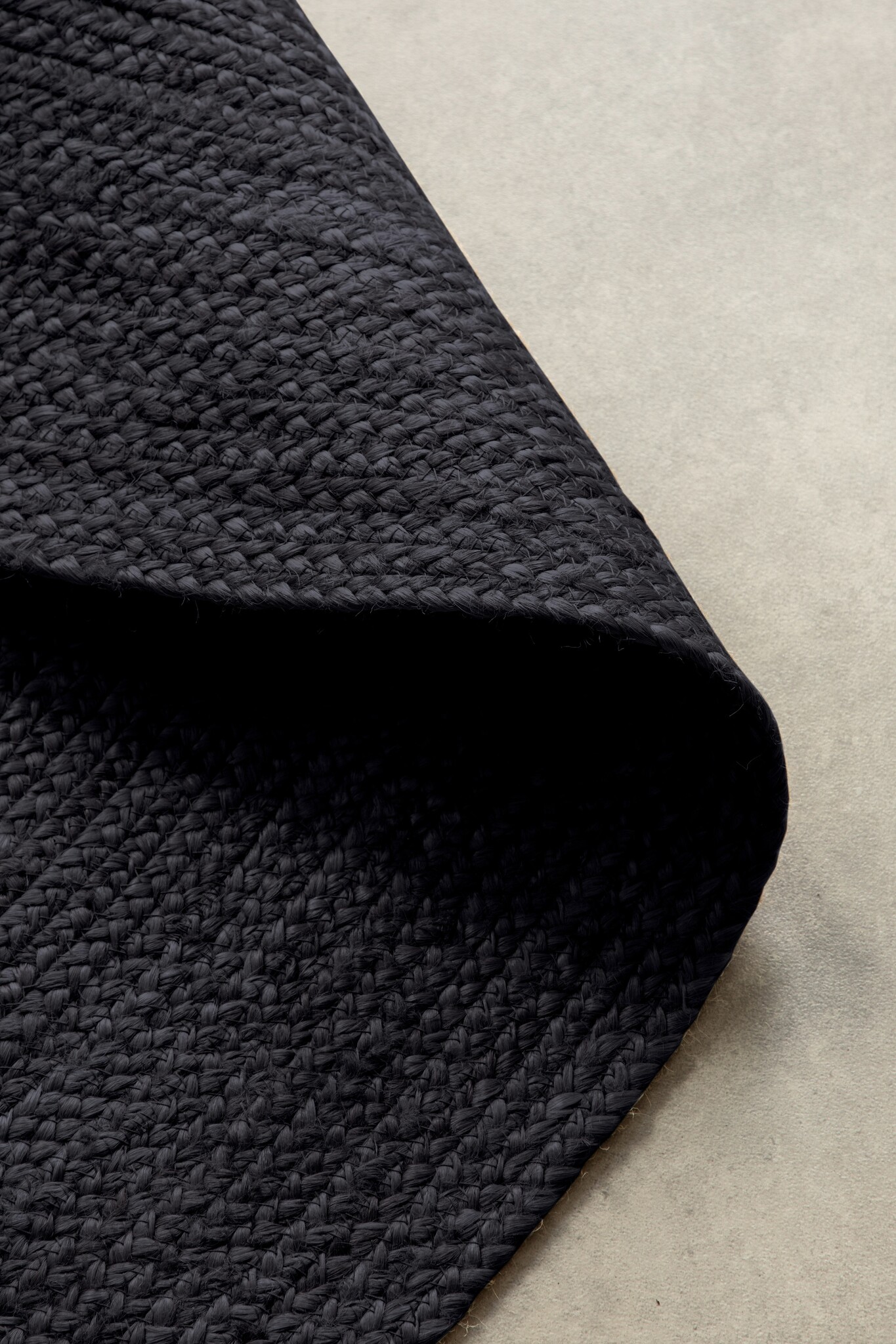 Hanse Home Jute Braided Jute Rug Oval Rangpur Black- 160x230cm