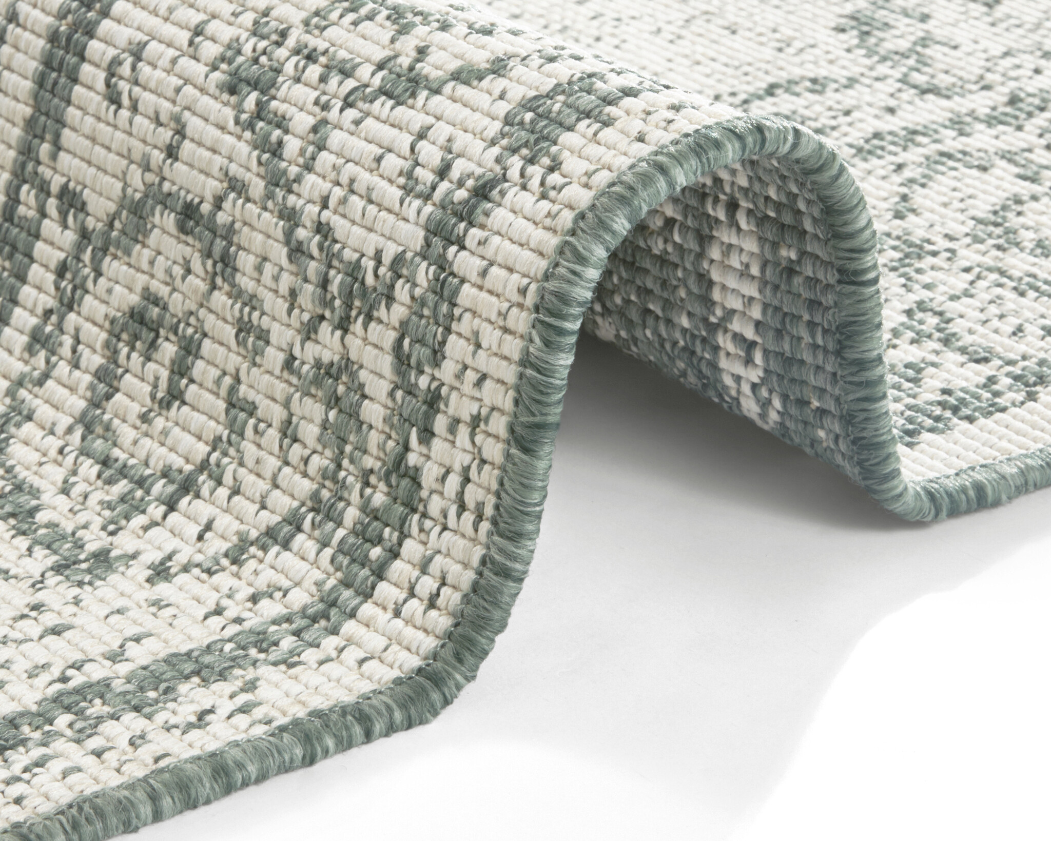 Reversible carpet  Cebu green cream- 200x290cm